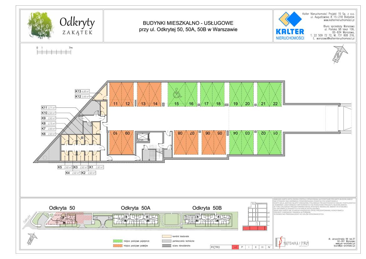 Odkryty Zakątek - Underground parking