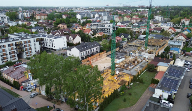 Trwają prace przy konstrukcji żelbetowej, wychodzimy z ziemi!