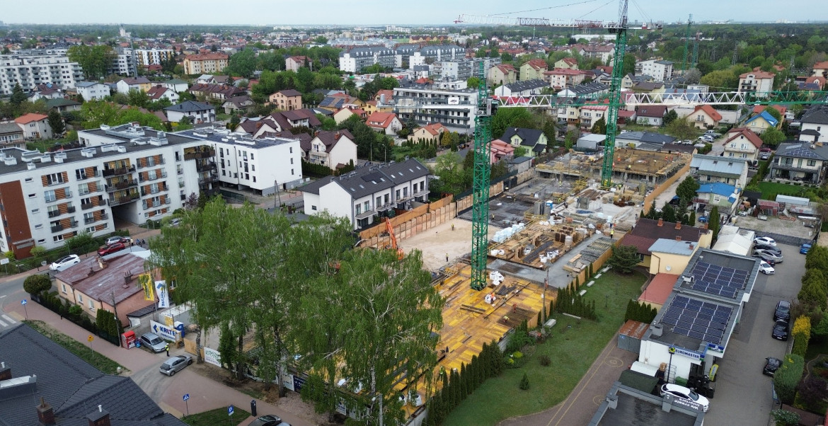 Trwają prace przy konstrukcji żelbetowej, wychodzimy z ziemi!