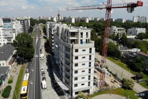 Zakończono konstrukcję nośną budynku oraz murowanie ścian osłonowych