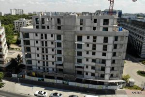 Zakończono konstrukcję nośną budynku oraz murowanie ścian osłonowych