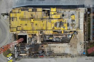 Wykonano strop żelbetowy nad kondygnacją +2