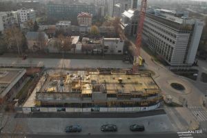 Wykonano strop żelbetowy nad kondygnacją +2