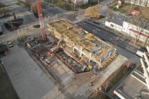 Wykonano strop żelbetowy nad kondygnacją +2