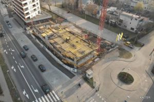 Wykonano strop żelbetowy nad kondygnacją +2