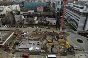 Osiągnięto stan "zero" konstrukcji żelbetowej budynku