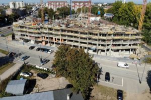 Aktualnie trwają prace związane z wykonaniem kondygnacji +5