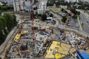 Zakończono wykonanie ścian fundamentowych po obrysie budynku