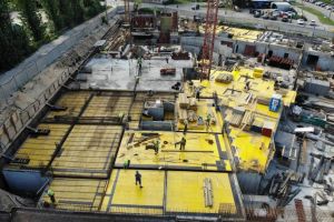 W maju zakończono wykonywanie płyty fundamentowej