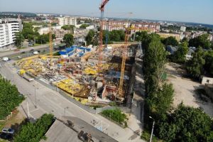 W maju zakończono wykonywanie płyty fundamentowej