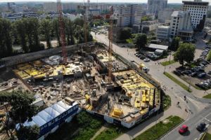 W maju zakończono wykonywanie płyty fundamentowej