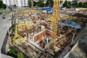 W maju zakończono wykonywanie płyty fundamentowej